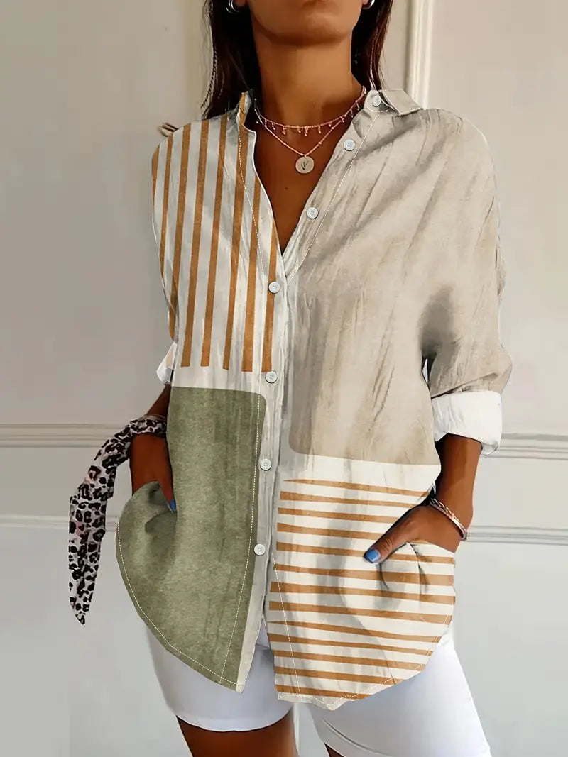 Ceravine™ Geometric Blouse
