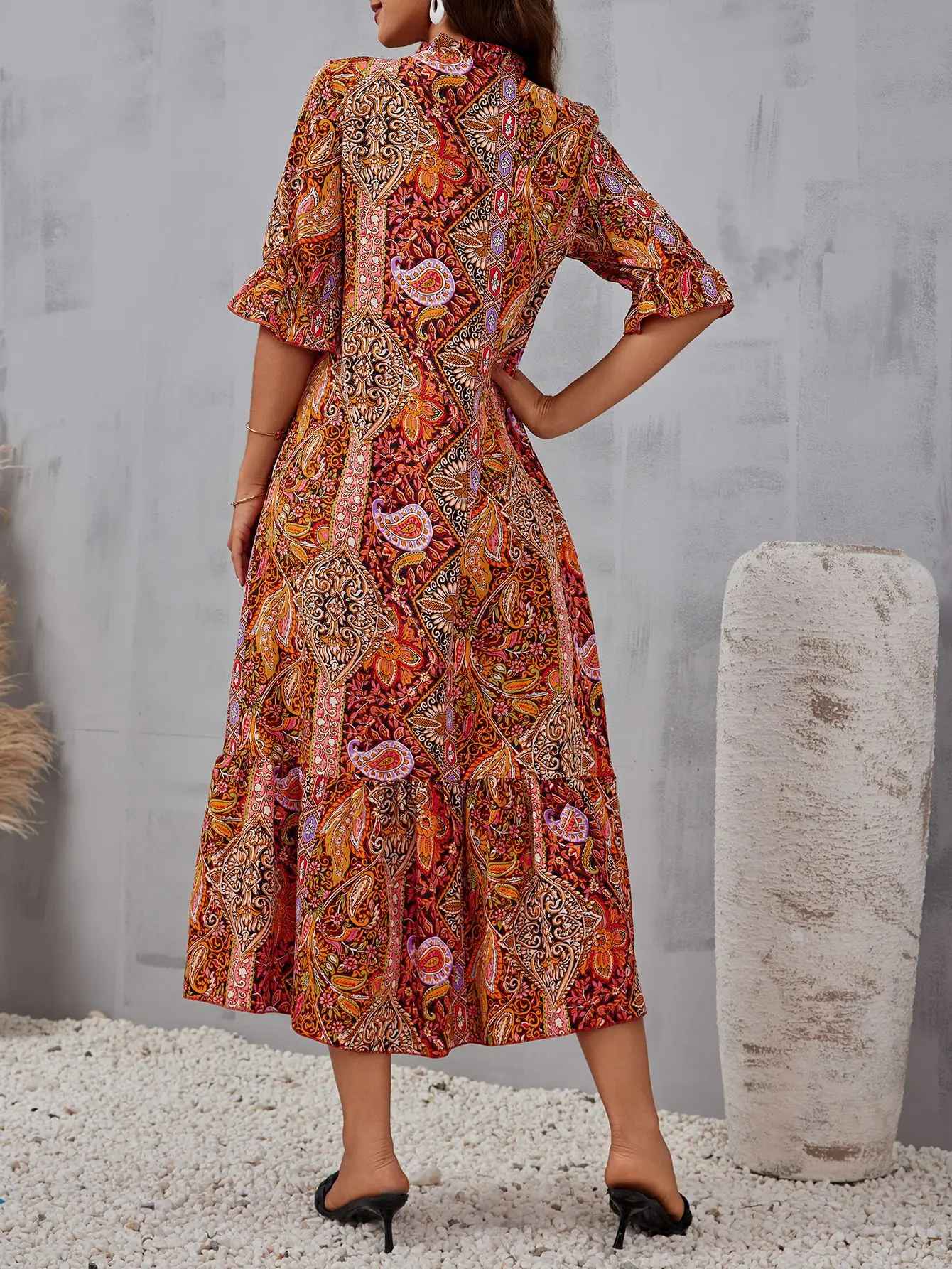 Harvienne™ | Elegant Midi Dress