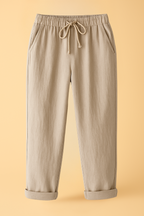 Emma | Cotton-Linen Trousers