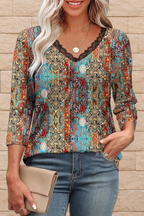 Harlen™ | Elegant V-Neck Blouse with Tummy Coverage