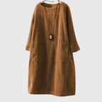 Grace | Relaxed Corduroy Midi Dress