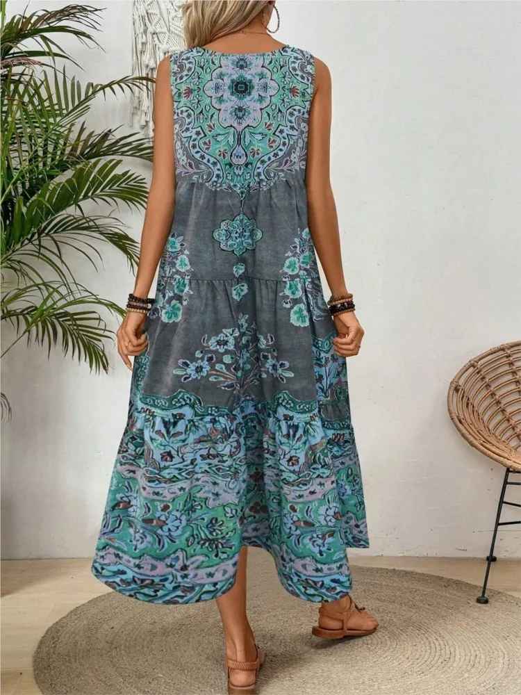 Harlena™ | Bohemian Midi Dress