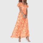 Calindra™ | Graceful Floral Maxi Dress