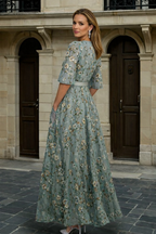 Hazel - Elegant V-Neck Boho Dress