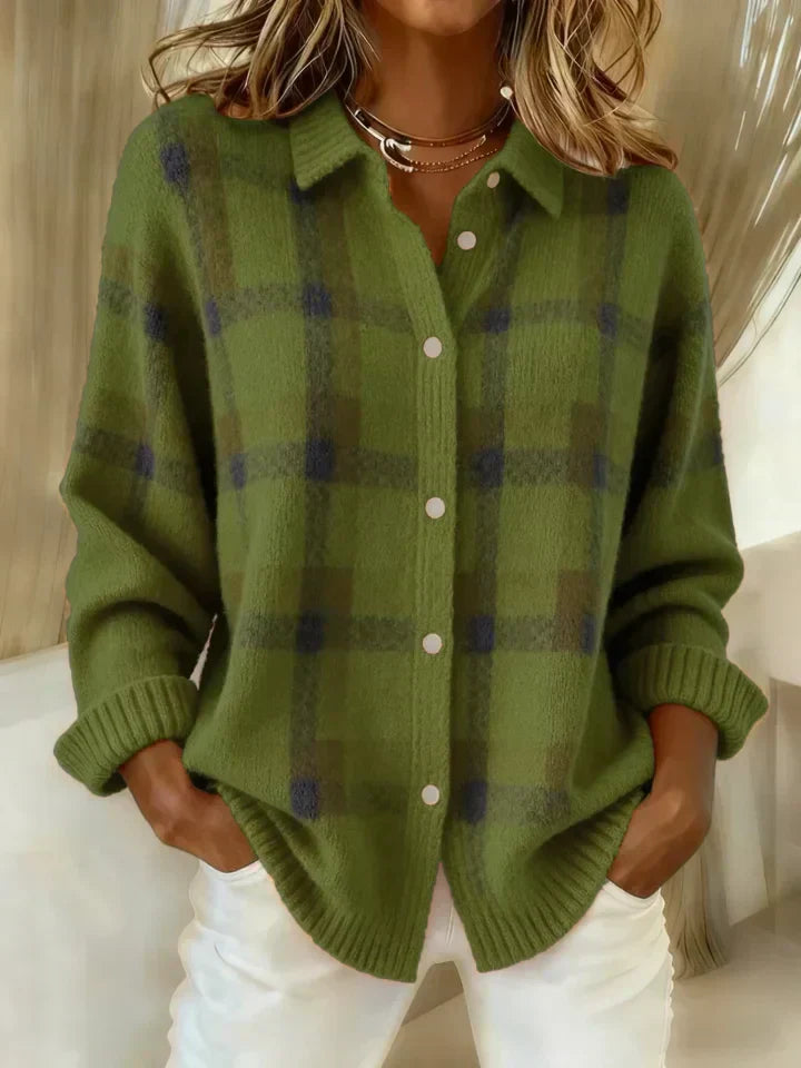 Olivia™ | Cloud-Soft Plaid Button-Up