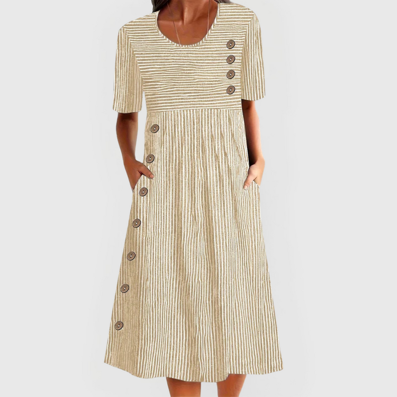 Willow™ | Striped Midi Day Dress