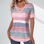 LYARELLE™ | CASUAL GRADIENT BLOUSE WITH FLOWY FIT