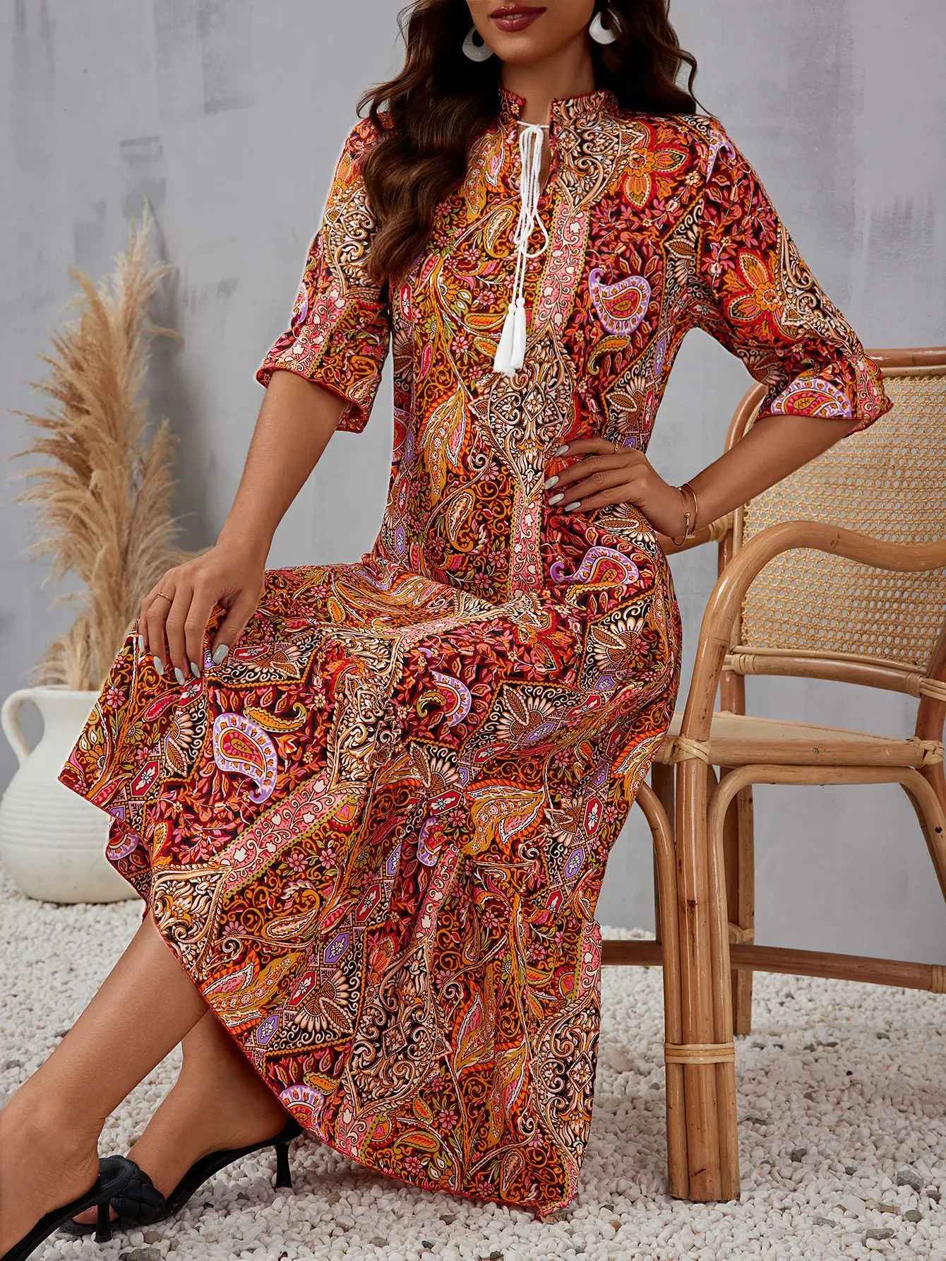 Harvienne™ | Elegant Midi Dress