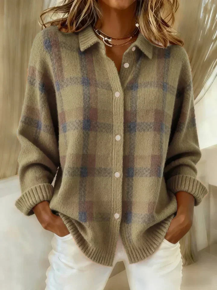 Olivia™ | Cloud-Soft Plaid Button-Up