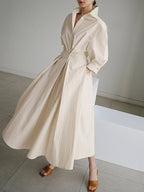 Clémence | Elegant Button-Up Midi Dress