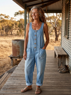 Saylor - Vintage Washed Denim Dungaree