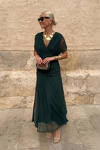 Isla™ | Flowing V-Neck Maxi Dress