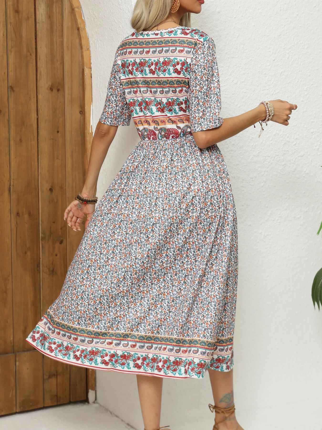 Harlora™ | Floral Midi Dress