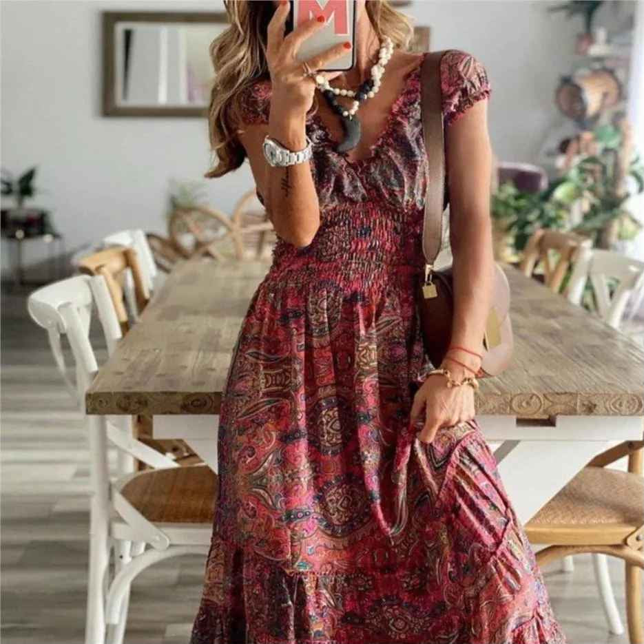 Harlowea™ | Elegant Bohemian Maxi Dress