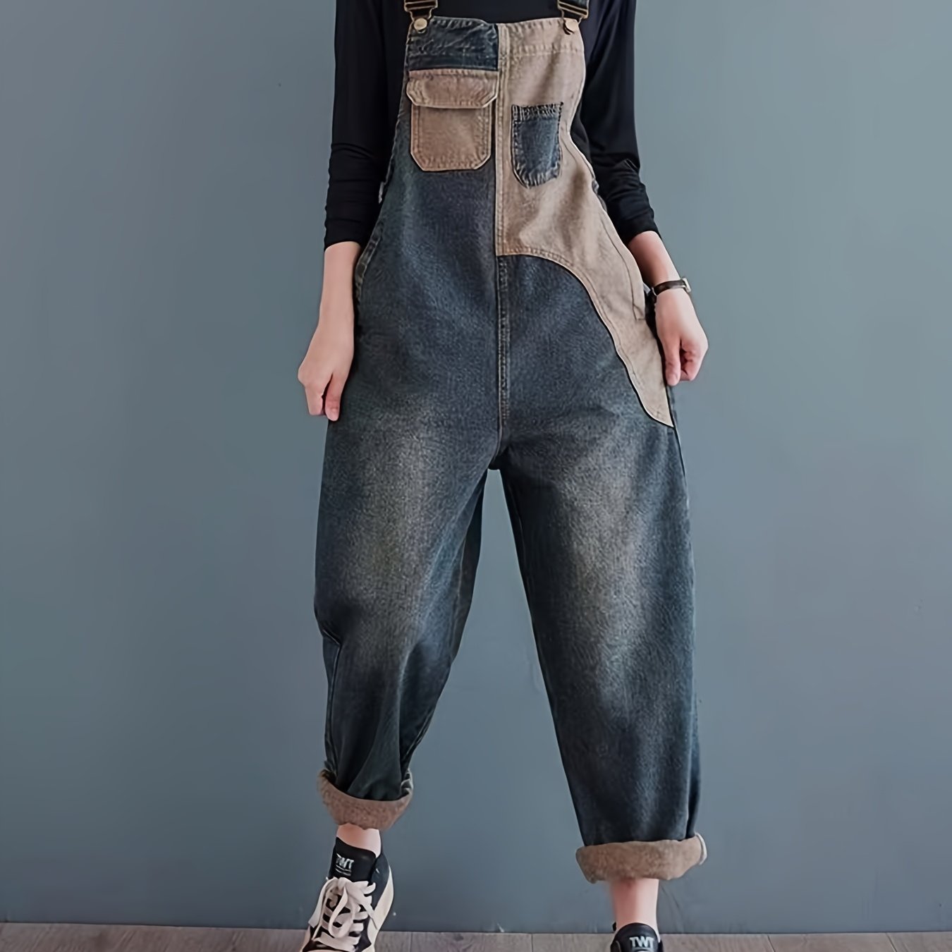 Brenda - Vintage Washed Denim Dungaree