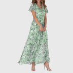 Calindra™ | Graceful Floral Maxi Dress
