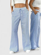 Isla | Wide-Leg Striped Trousers