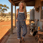 Comfortable Printed Dungarees