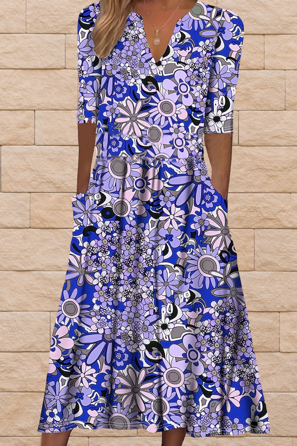 Harleigh™ | V-Neck Dress