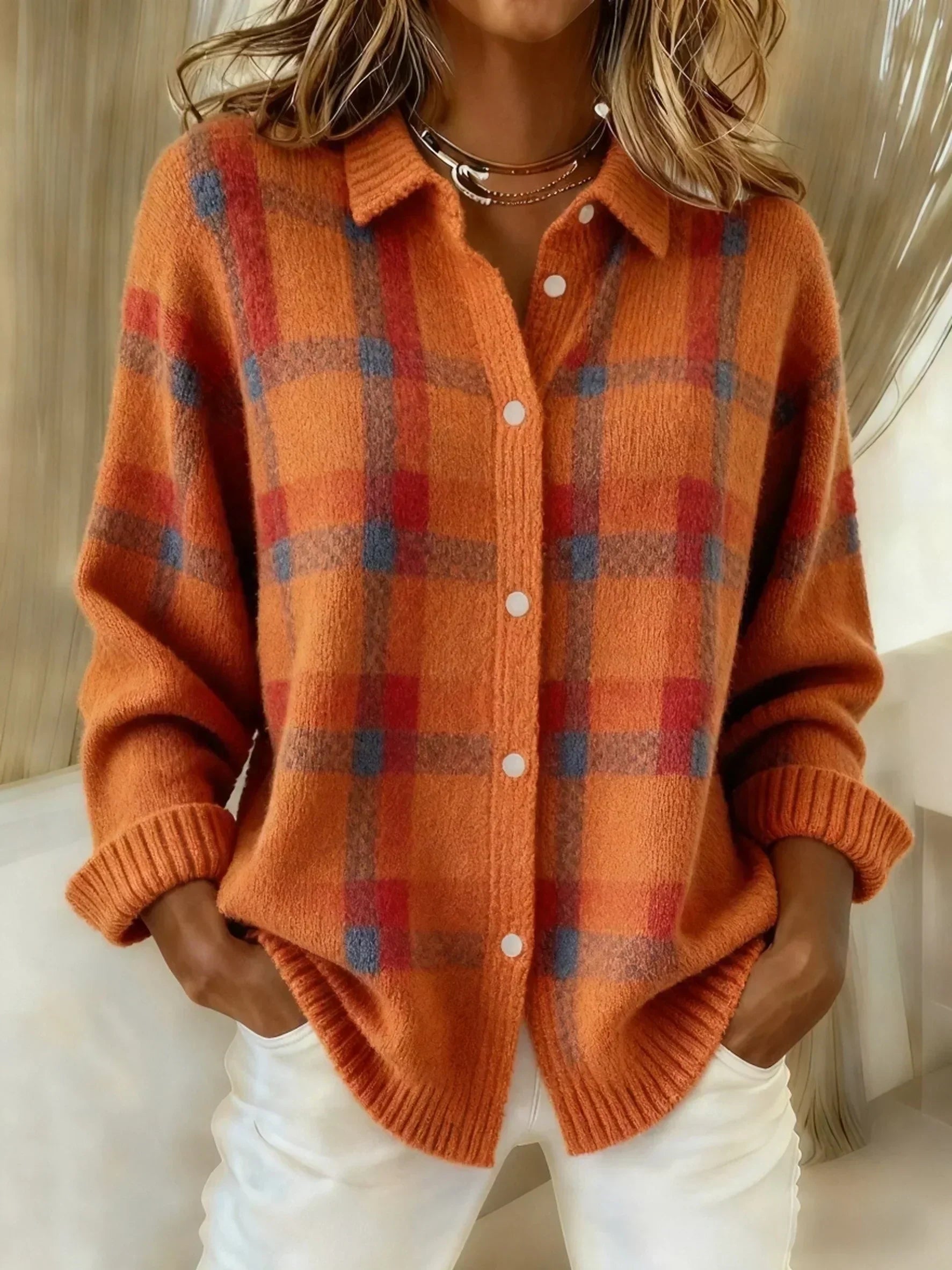 Olivia™ | Cloud-Soft Plaid Button-Up