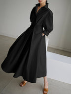 Clémence | Elegant Button-Up Midi Dress