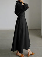 Clémence | Elegant Button-Up Midi Dress
