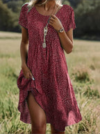Taylor - Vintage Boho V-Neck Dress