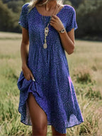 Taylor - Vintage Boho V-Neck Dress