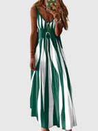 Ariella - Chic Sleeveless Striped Maxi Dress
