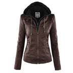Olive™ - Waterproof Women's Leather Jacket with Hood