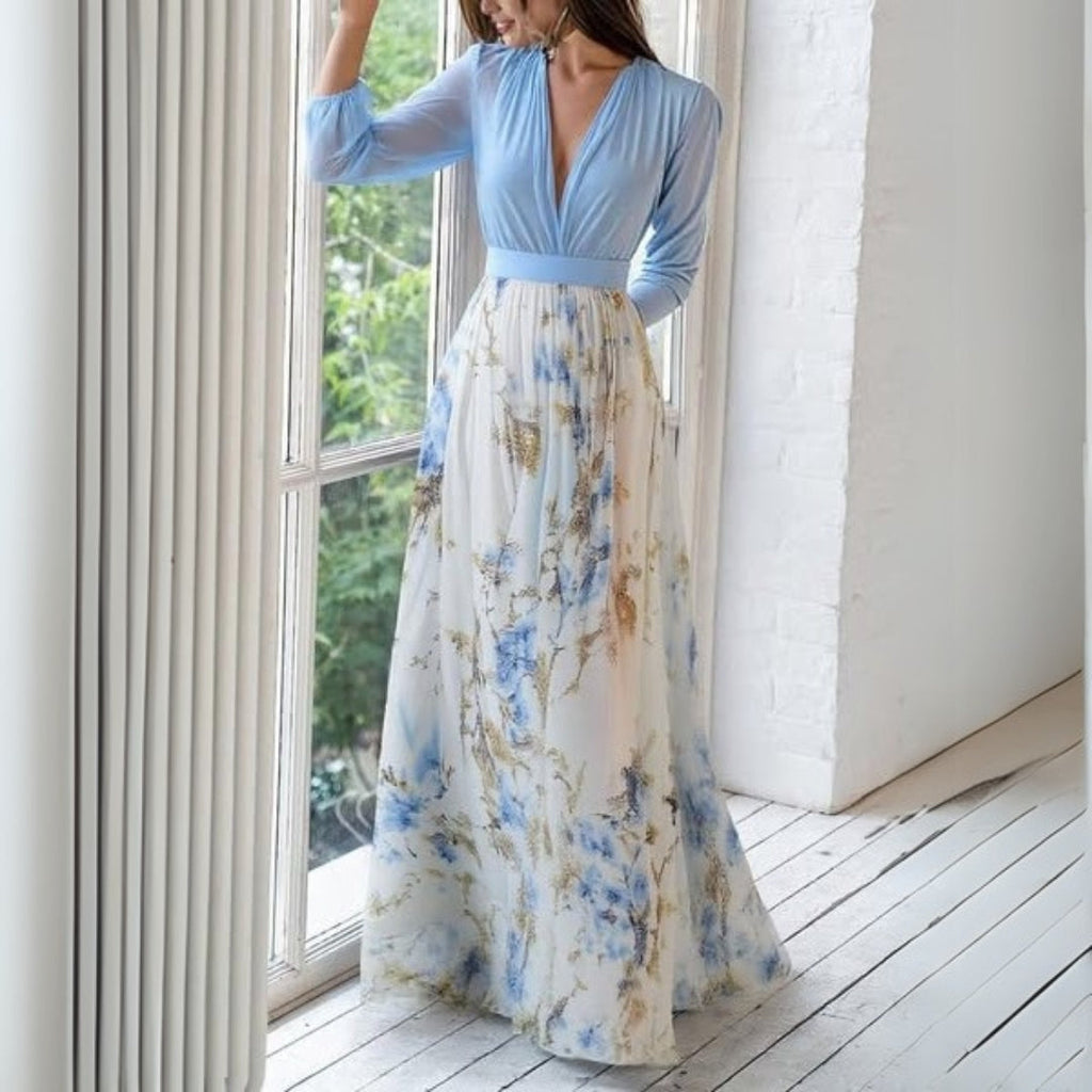 Dolores - Elegant Floral Maxi Dress