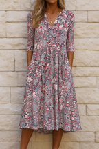 Harlow | Elegant Dress with V-Neck