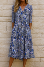 Harlow | Elegant Dress with V-Neck