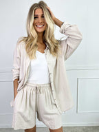 YONARA™ | SOLID COLOUR SHIRT IN VISCOSE & LINEN BLEND