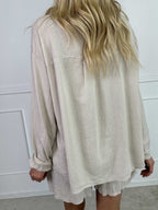 YONARA™ | SOLID COLOUR SHIRT IN VISCOSE & LINEN BLEND