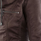 Olive™ - Waterproof Women's Leather Jacket with Hood