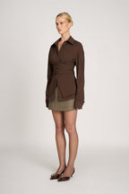 Liora™ | Tailored Wrap Shirt