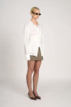 Liora™ | Tailored Wrap Shirt