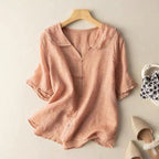 LIVIA™ | LIGHTWEIGHT LINEN BLOUSE
