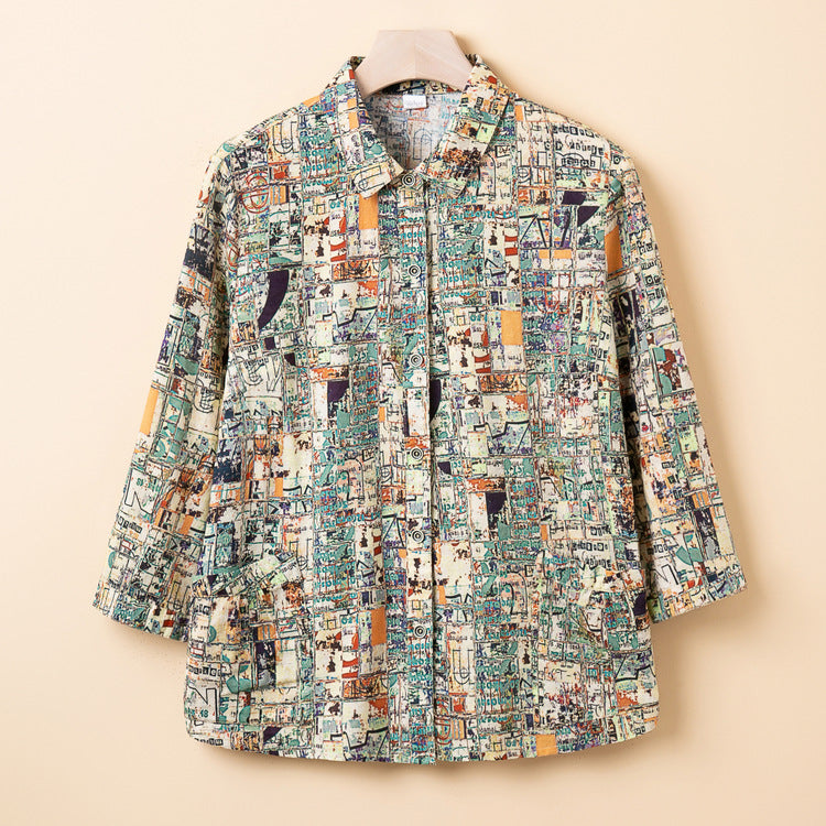 Harvella™ | Artistic Pattern Blouse