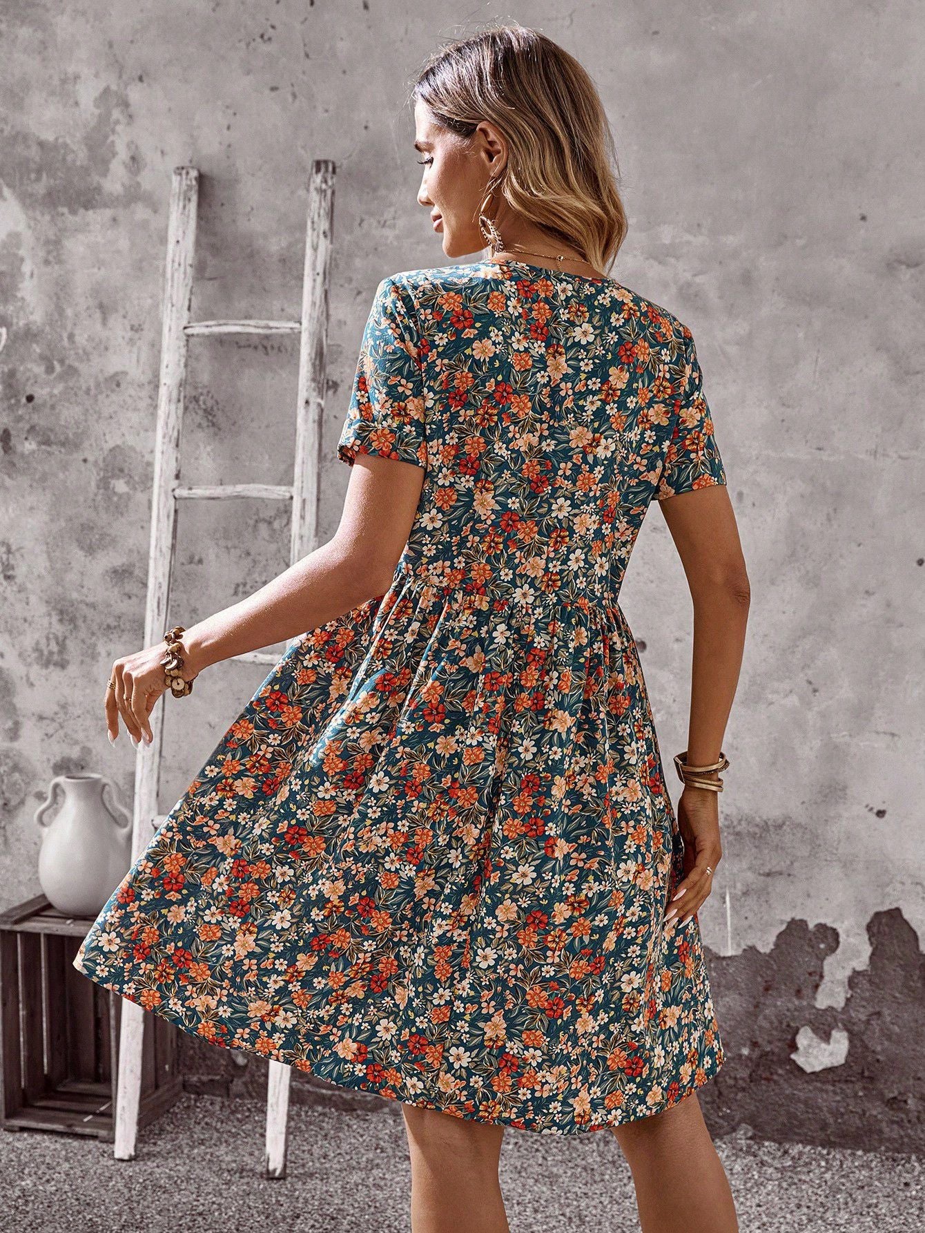 Lynora | Elegant Floral Summer Dress
