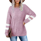Aveline™ | Longline Striped Sleeve T-Shirt