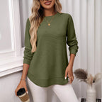 Marceline™ | Textured Long Sleeve Top