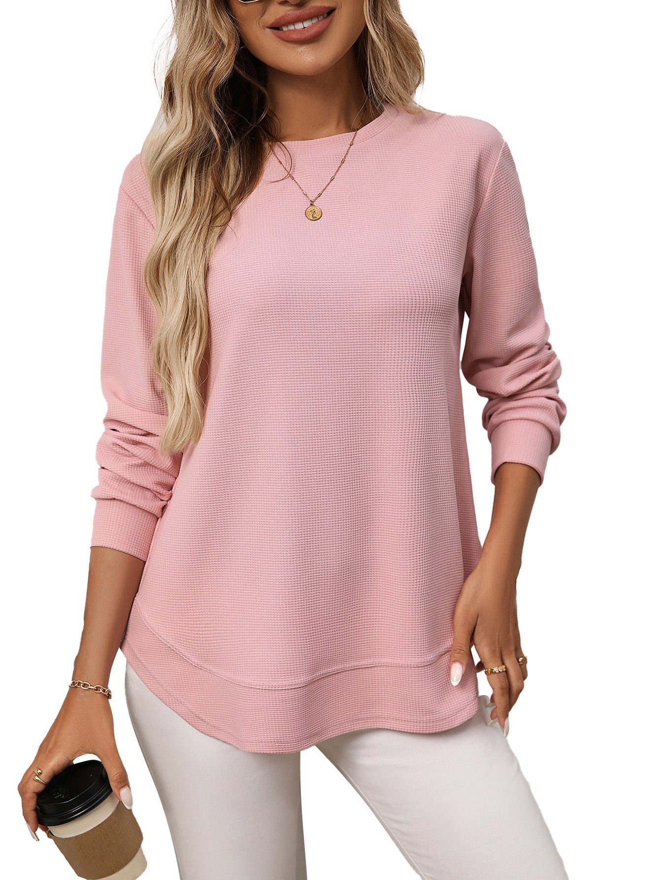 Marceline™ | Textured Long Sleeve Top