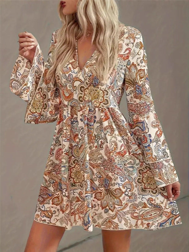 Harla™ | Elegant V-Neck Dress