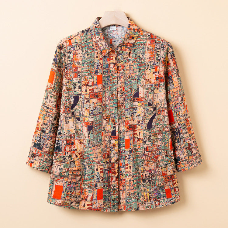 Harvella™ | Artistic Pattern Blouse