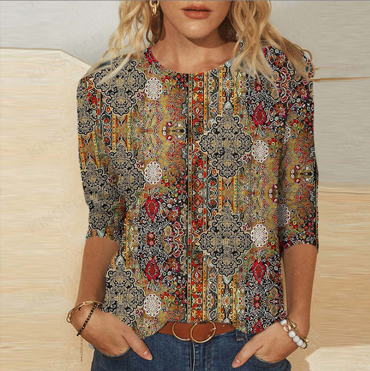 Callow™ | Vintage Pattern Blouse