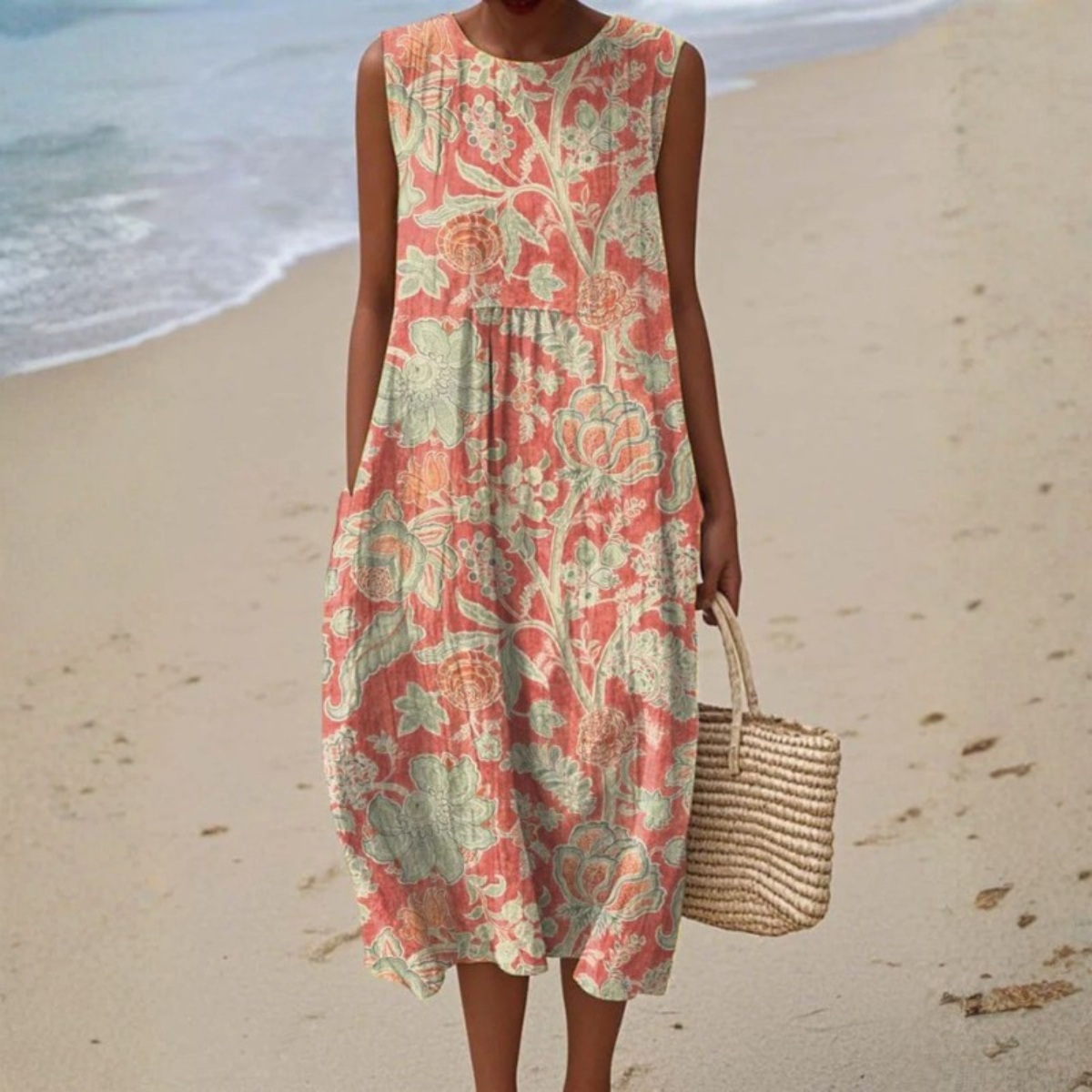Beth™ | Floral Midi Dress