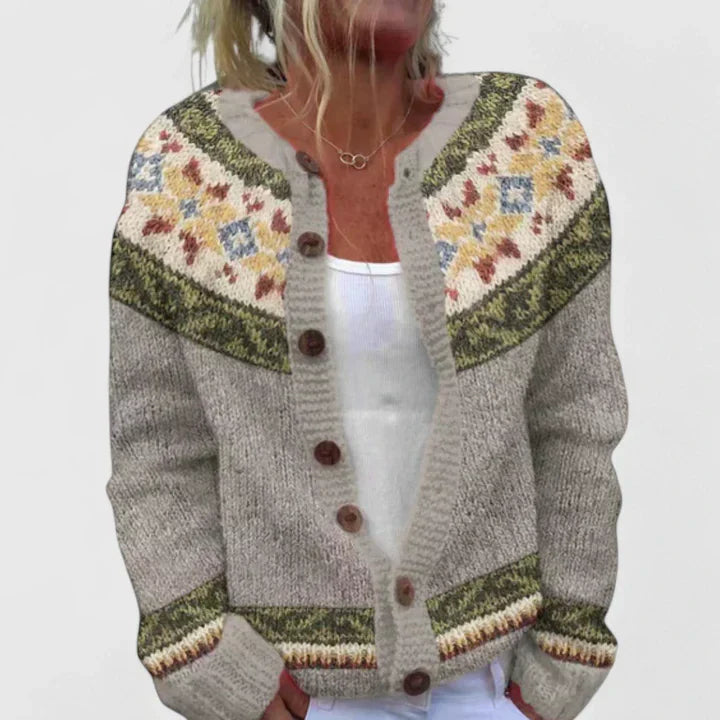 Liranya™ | Classic Patterned Cardigan