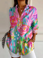 Elanora™ Colourful Blouse with Playful Print